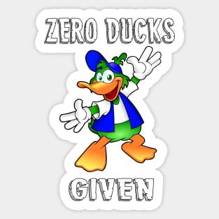 Zero ducks given funny shirt for introverts, extroverts Sticker